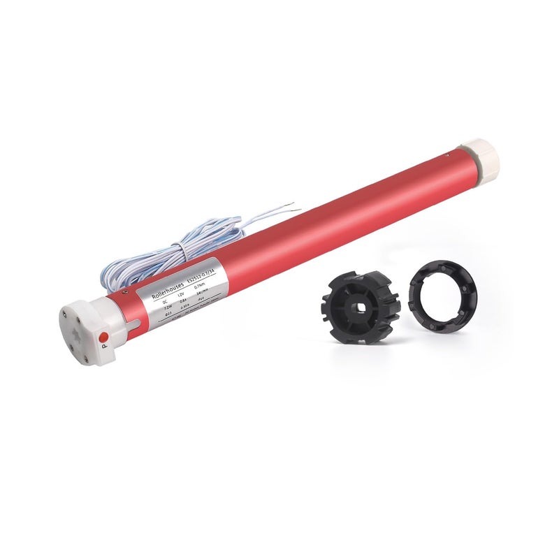 Rollerhouse 12V DIY Electric Roller Blind/Shade Tubular Motor Kit, Hard Wired 12V DC Motors 2 Wire Motor ES2512 for RV Electric Roller Shade, 1.5 inch Roller Pipe - Image 1